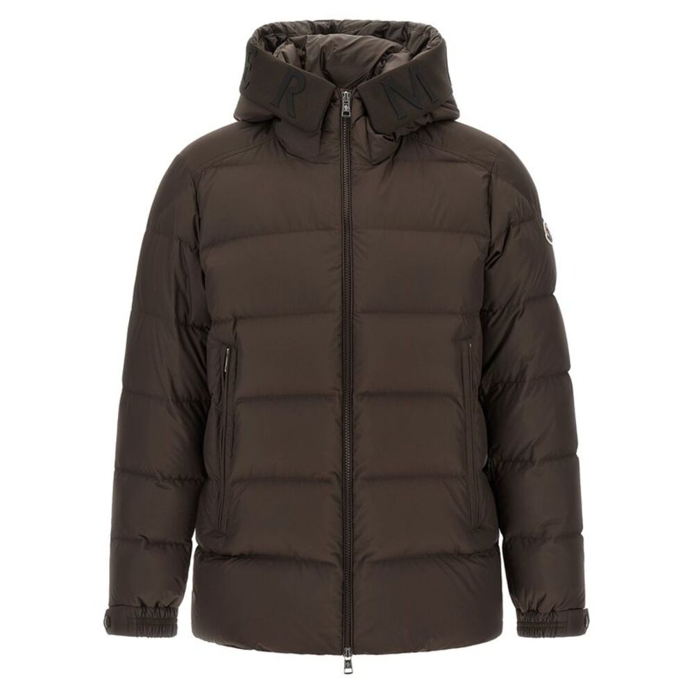 Moncler Brown Polyester Full-Length Men's Jacket